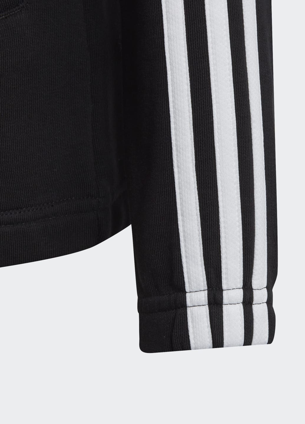 Чорна демісезонна худі essentials 3-stripes adidas