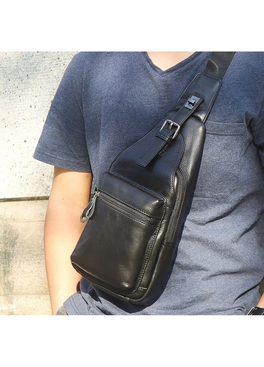 JD4012A Шкіряний чорний дихання. John McDee (263776807)