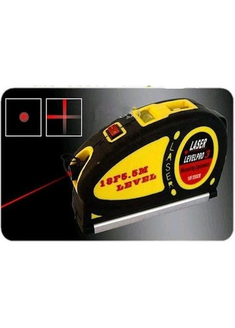 Лазерный уровень Laser Level Pro 3 LV-05 с рулеткой 5,5 м ( Art №9636 ) No Brand (265021573)