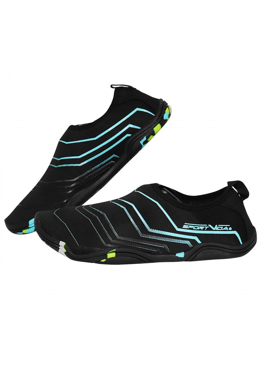 Взуття для пляжу і коралів (аквашузи) SV-GY0005-R36 Size 36 Black/Blue SportVida (258486770)