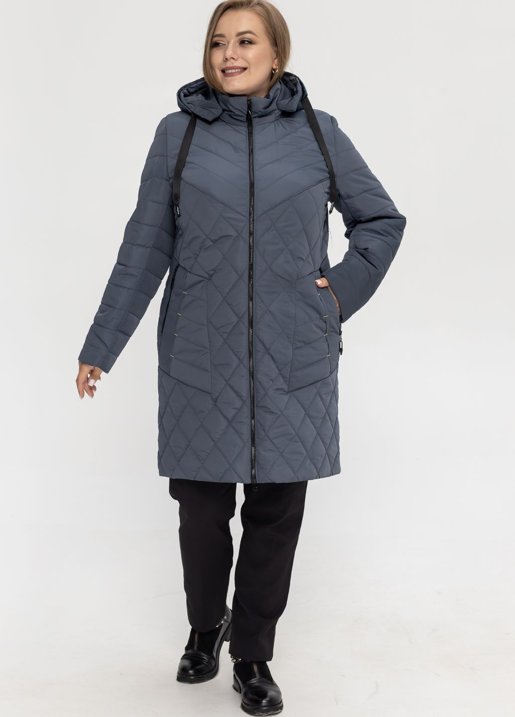 Морской волны демисезонная демисезонная женская куртка большого размера куртка-пальто SK