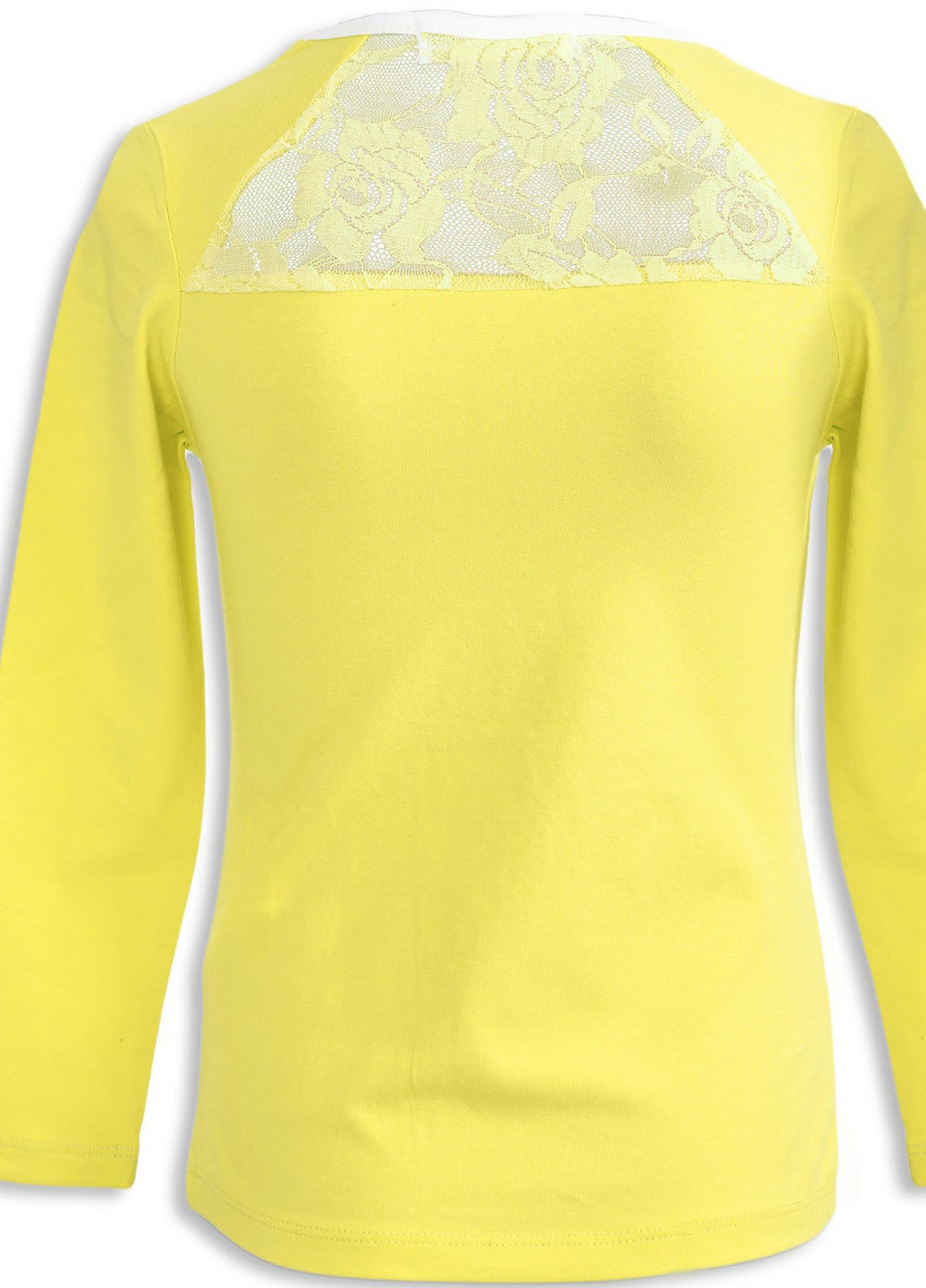 Желтая футболки батник дівчинка (005)11908-736 Lemanta
