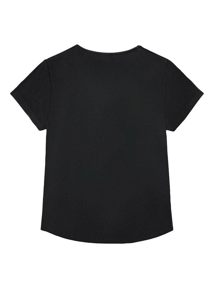 Черная всесезон женская пижама футболка + брюки Esmara