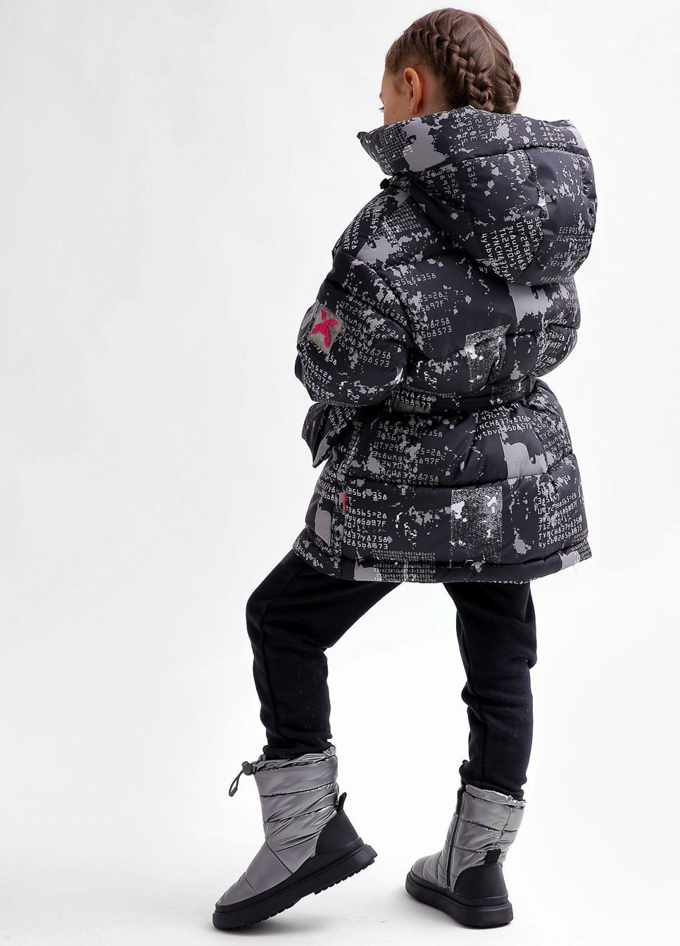 Комбінована зимня пухова куртка для дівчаток від 6 до 17 років X-Woyz