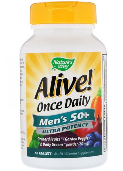 Alive! Once Daily Men's 50+ 60 Tabs Nature's Way (256720368)