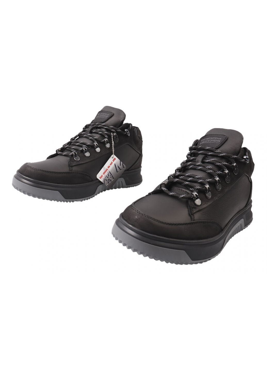 Черные ботинки женские из натуральной кожи,черные,украина Shark 65-9/21ZHC