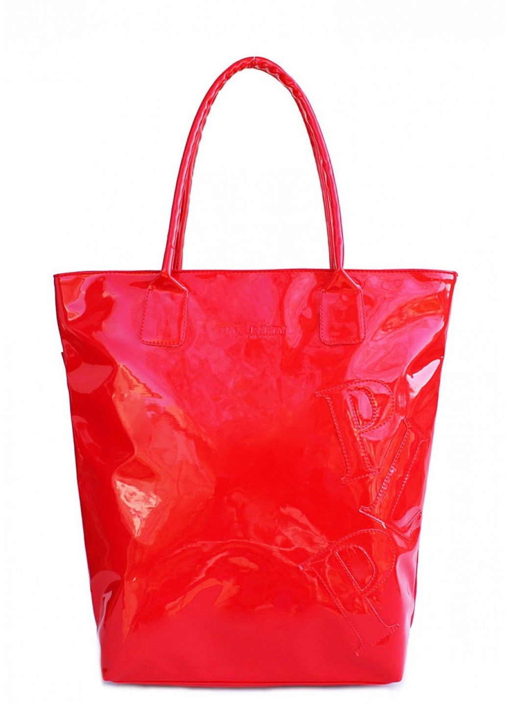 Высококачественная лакированная женская сумка красная PoolParty (262976013)