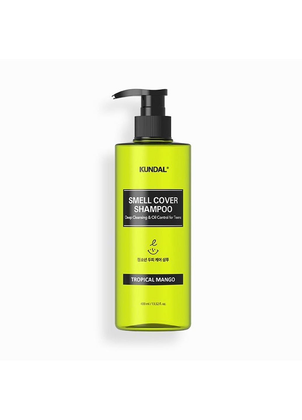 Шампунь для подростков против жирности All Day Smell Cover Teens Shampoo Tropical Mango 400 мл Kundal (258297647)