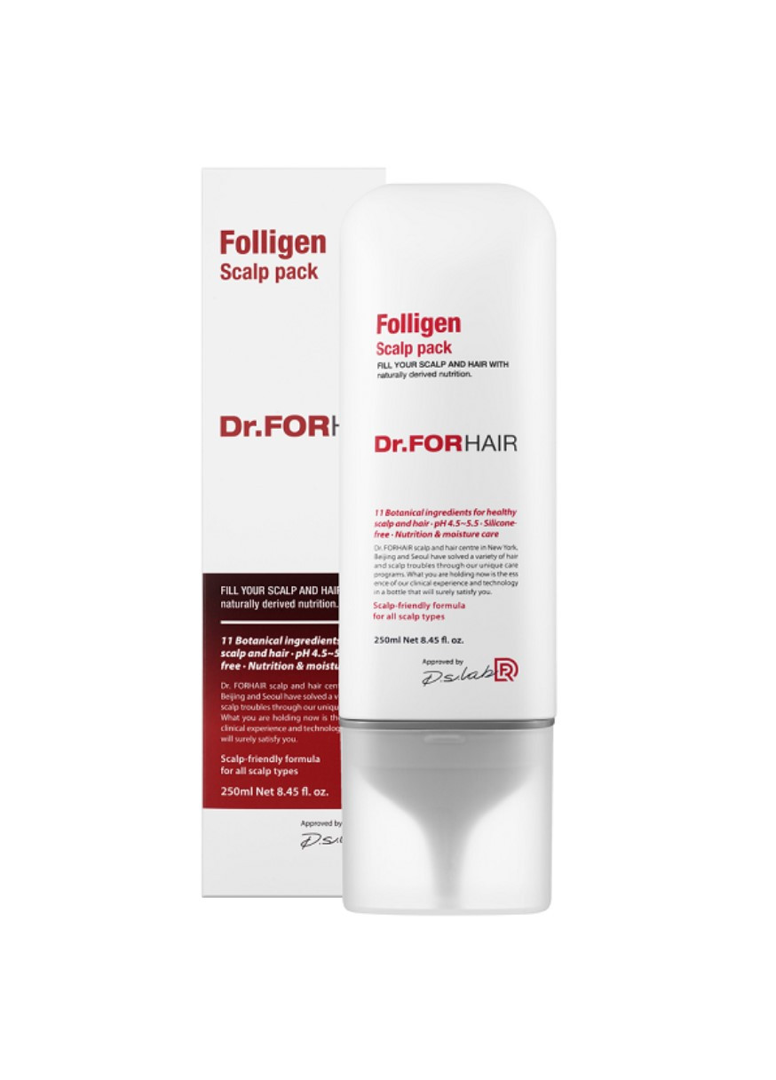 Оздоровлююча маска для шкіри голови Folligen Scalp Pack Dr.Forhair (268218788)