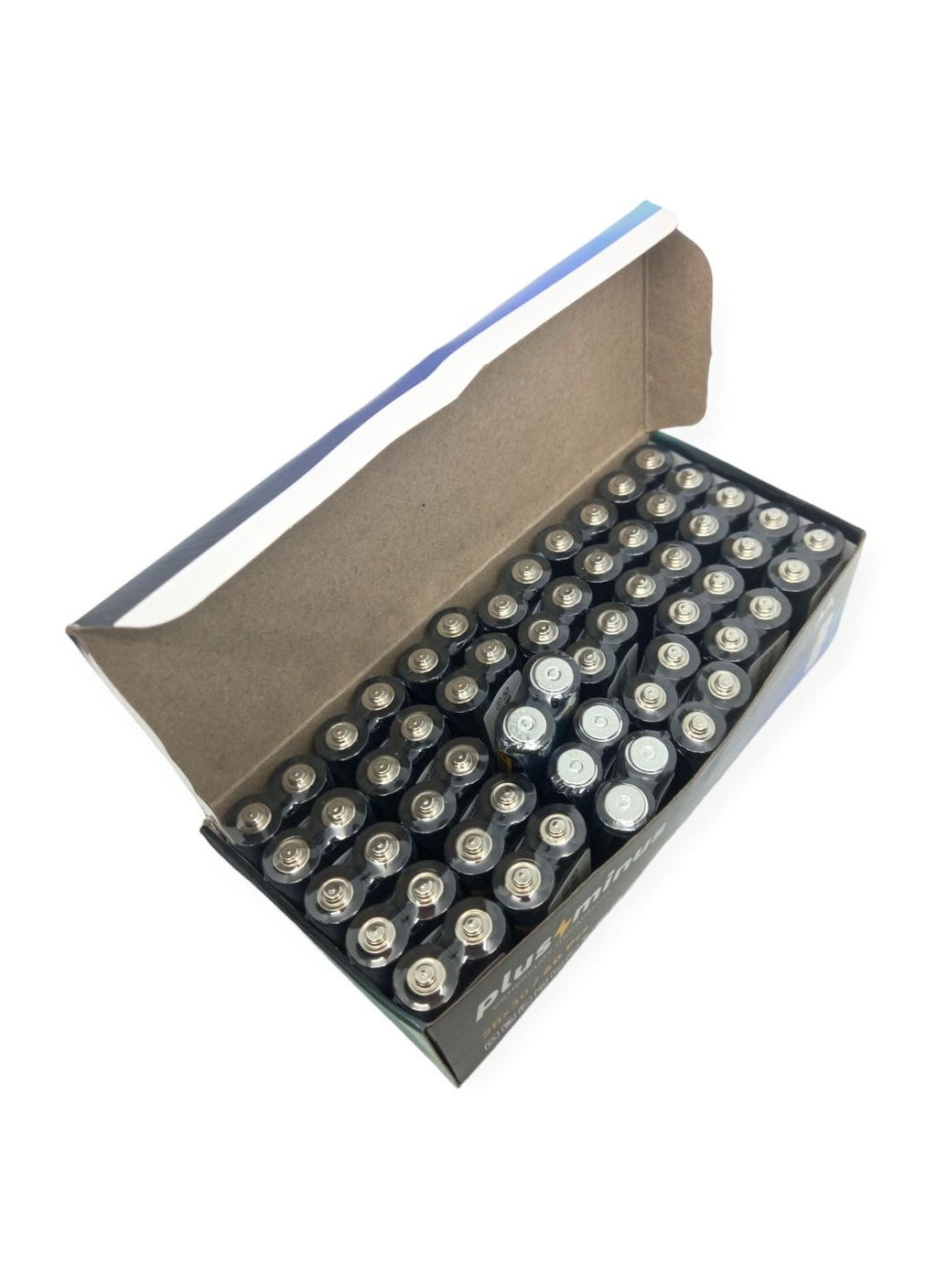Батарейки сольові пальчикові великі АА LR06 Plus-Minus упаковка 60 штук No Brand (269463377)