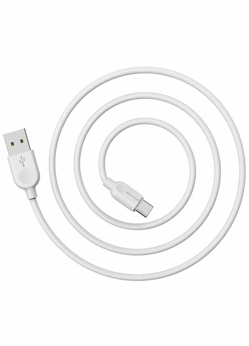 USB кабель BX14 Type-C 1m цвет белый ЦБ-00196942 Borofone (259465030)