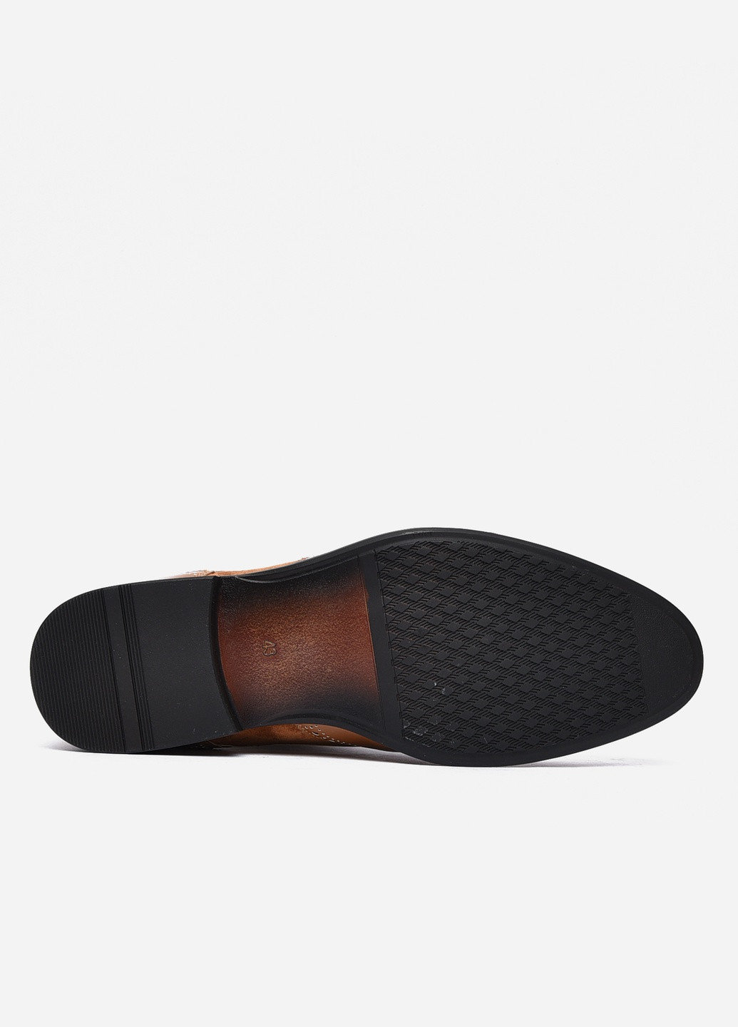 Светло-коричневые классические туфли мужские светло-коричневого цвета Let's Shop на шнурках