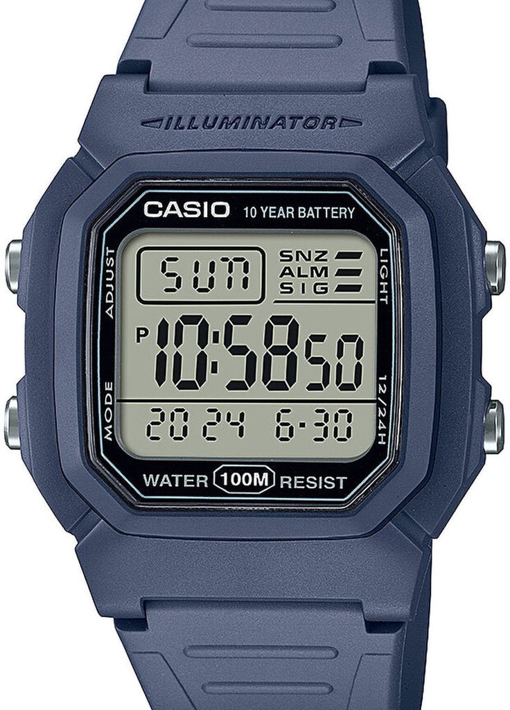 Часы W-800H-2AVES кварцевые спортивные Casio (275999583)