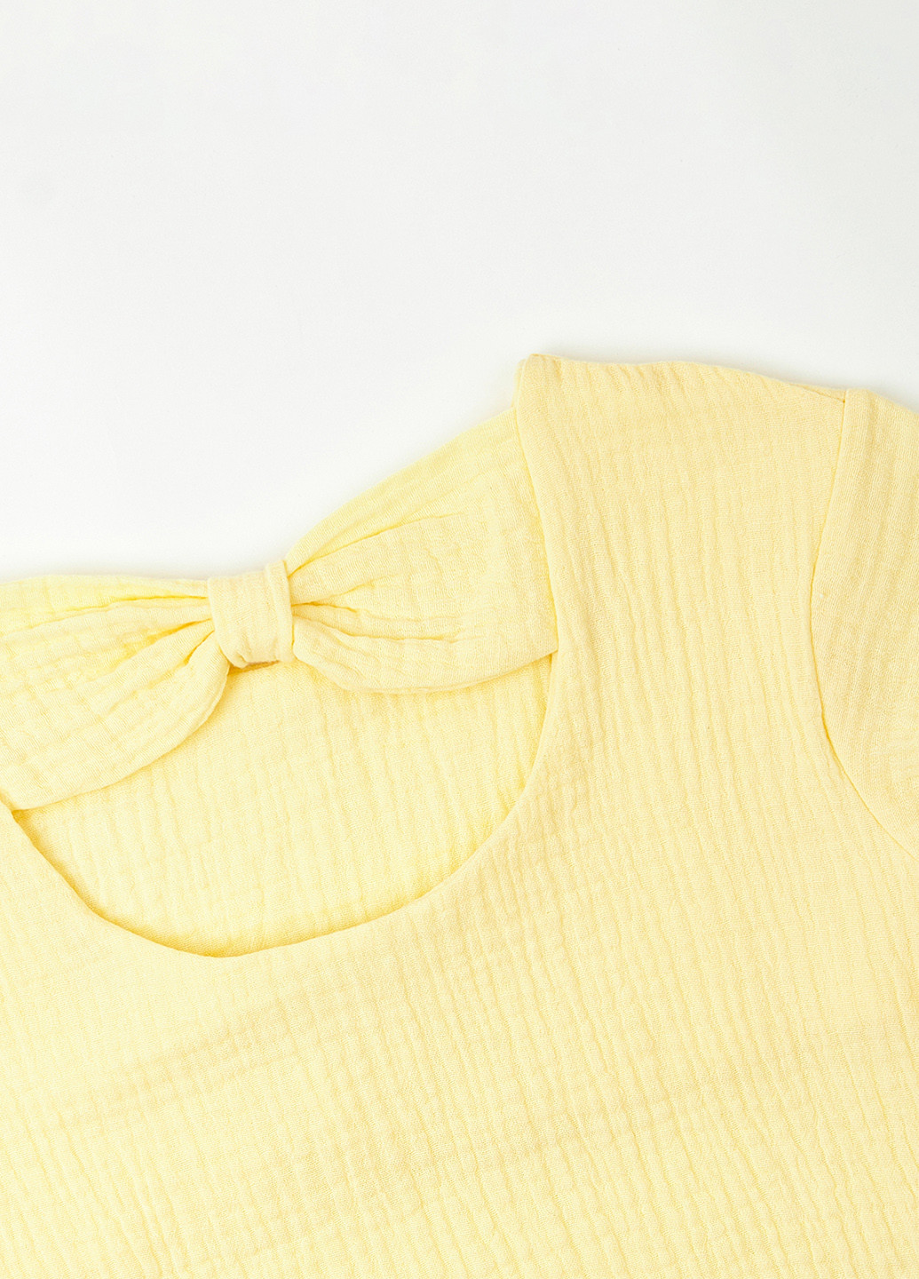 Желтый летний муслиновый костюм для девочки. жёлтый KRAKO
