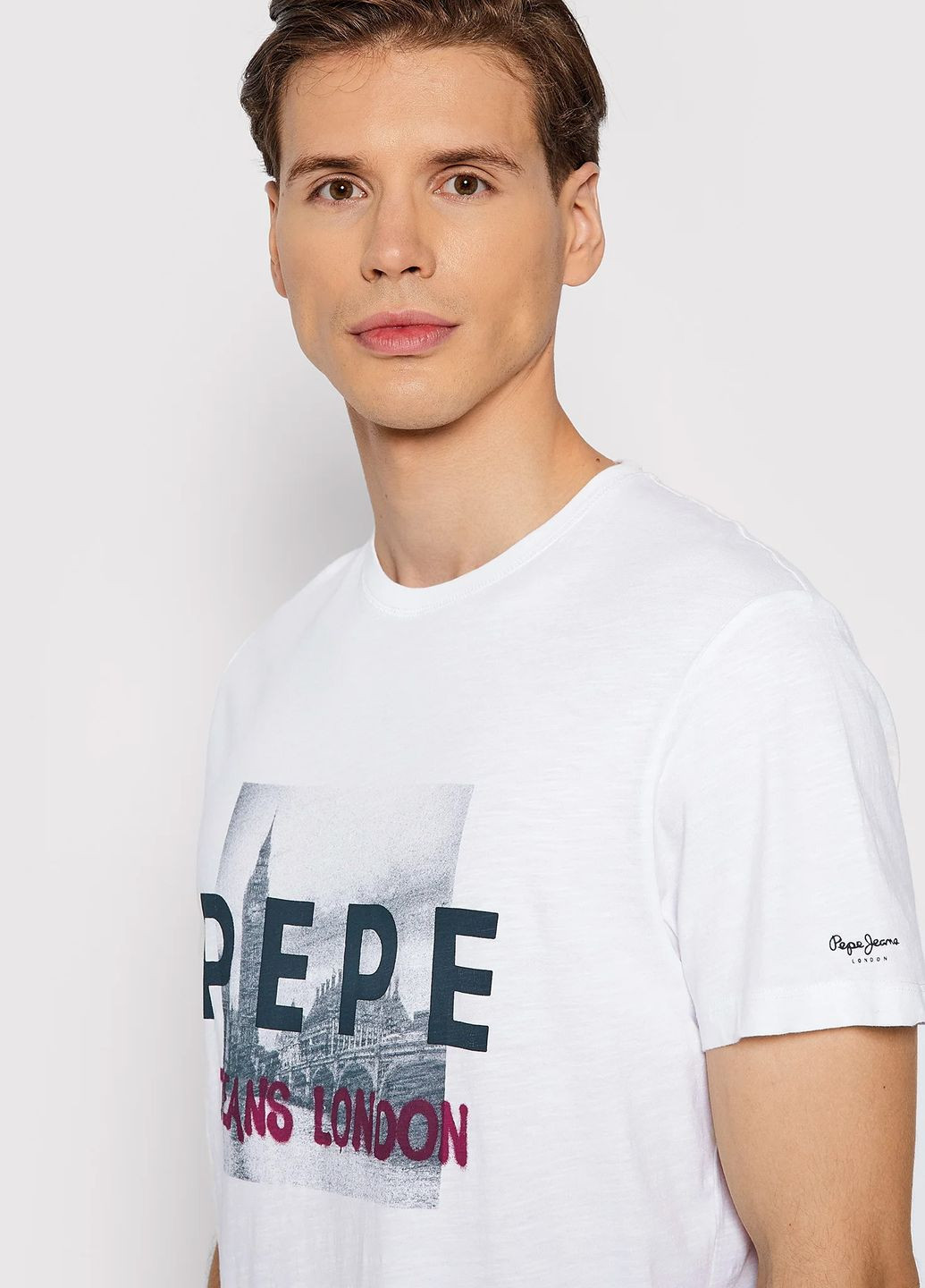 Біла футболка Pepe Jeans