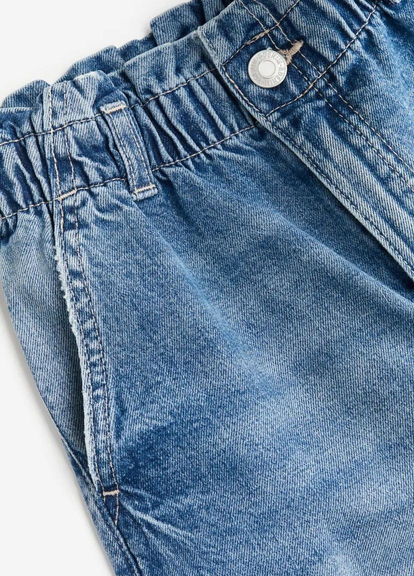 Голубые демисезонные штаны джинсы для девочки 9125 158 см голубой 68680 H&M