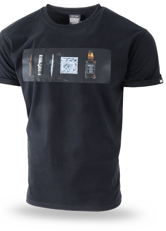 Черная футболка katastrofa ts291bk Dobermans Aggressive