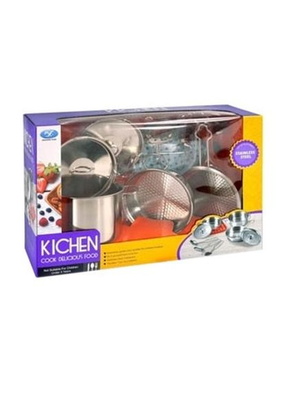 Детский набор посуды Kitchen (666-C6), металлический A-Toys (264916574)