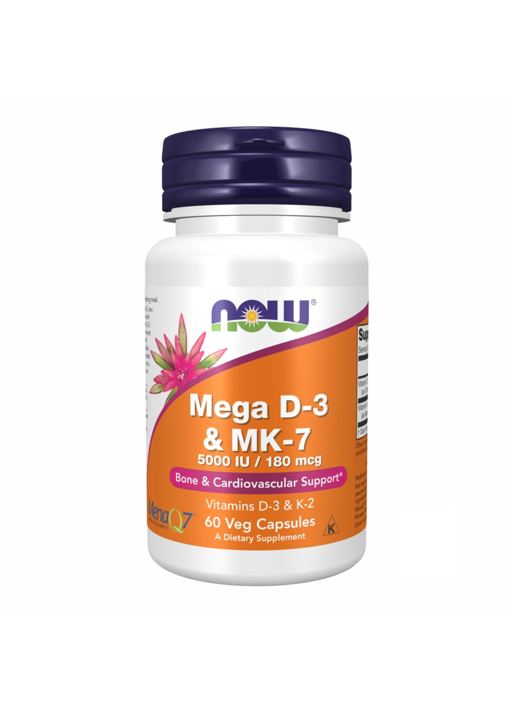 Витамин Д-3 и МК-7 MEGA D-3 & MK-7 Now Foods (269461802)