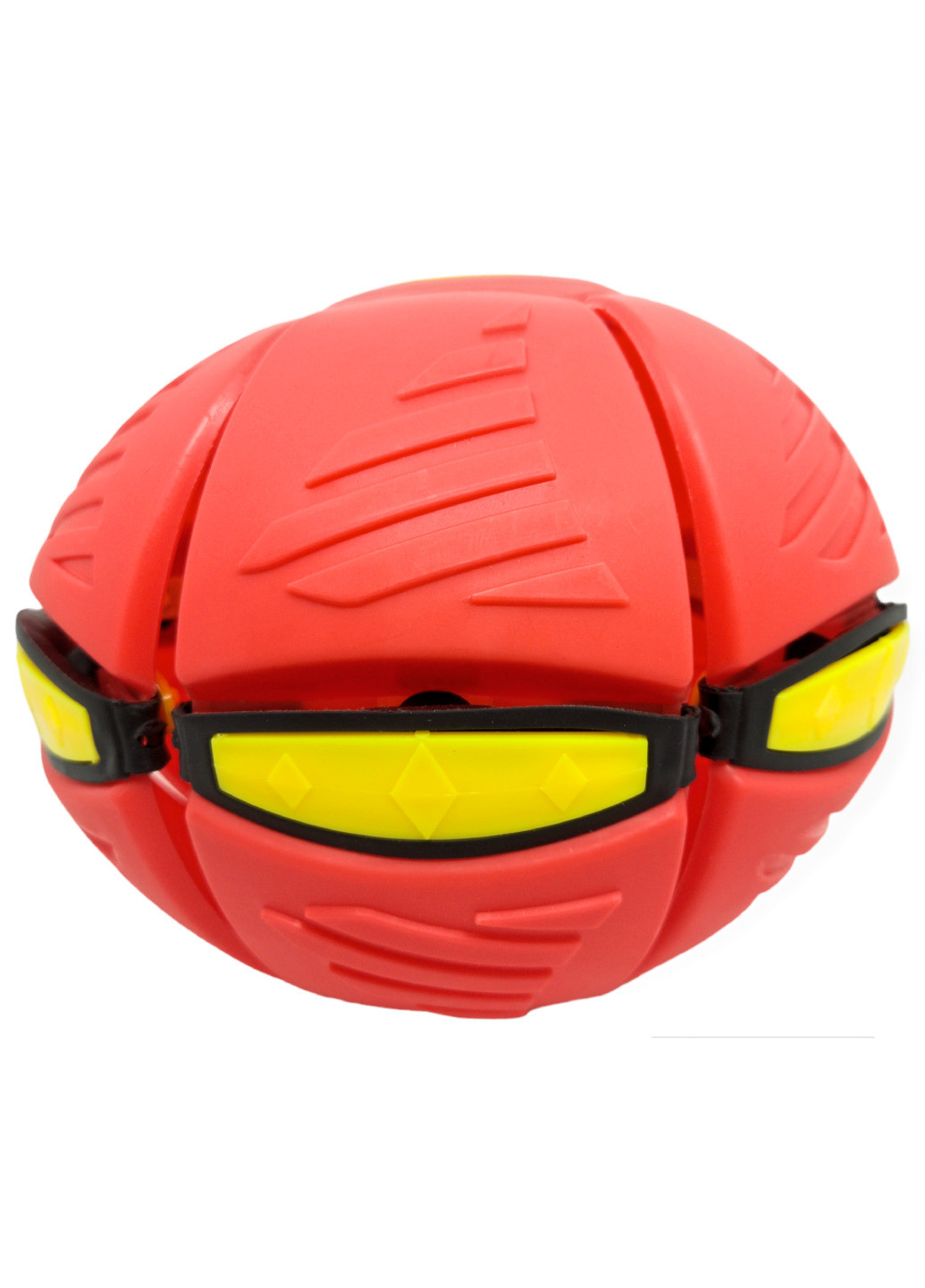 Складний ігровий м'ячик фрисбі фрісбі Flat Ball Disc м'яч трансформер літальна тарілка червоний No Brand (262094745)