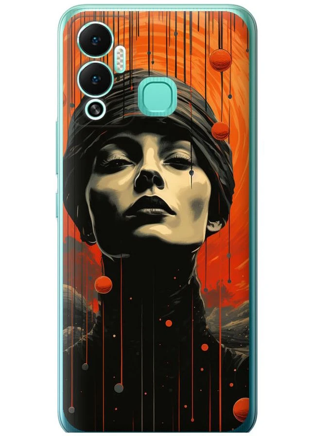 Силиконовый чехол 'Абстрактный портрет v2' для Endorphone Infinix Hot 12 Play (266052038)