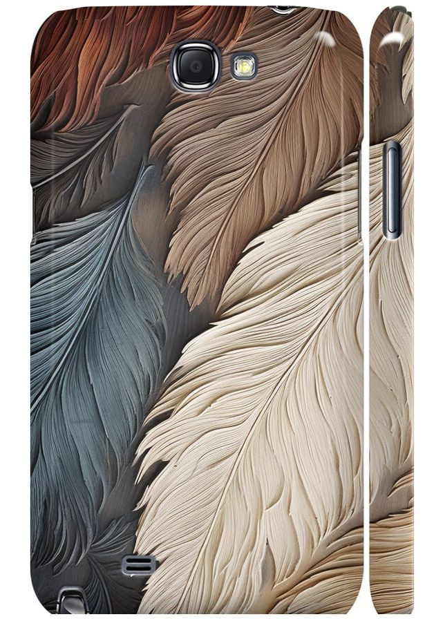 3D пластиковий матовий чохол 'Листя в стилі бохо' для Endorphone Samsung Galaxy Note 2 N7100 (265397802)