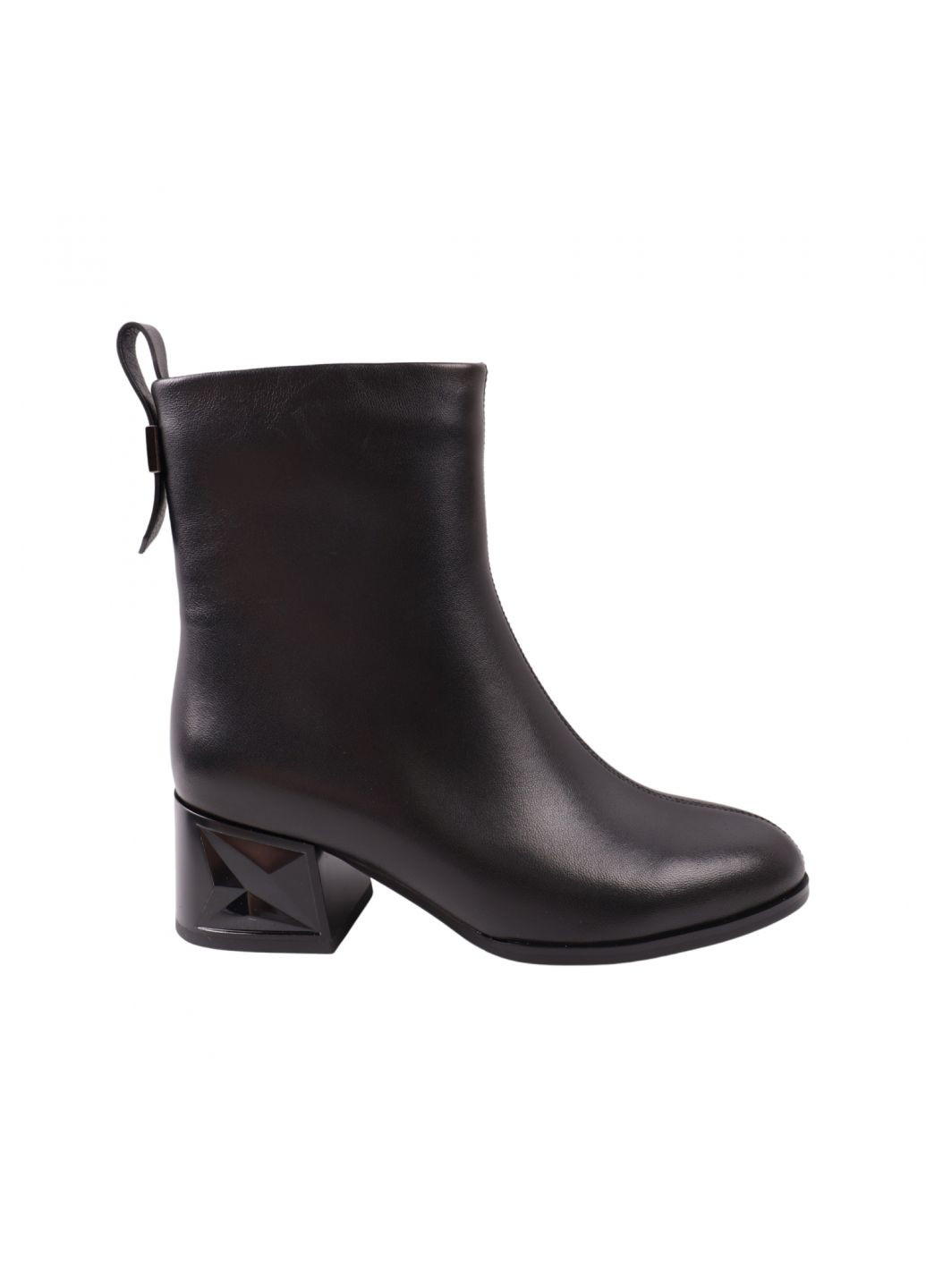 Чорні ботильйони жіночі чорні натуральна шкіра Lady Marcia 243-23DH