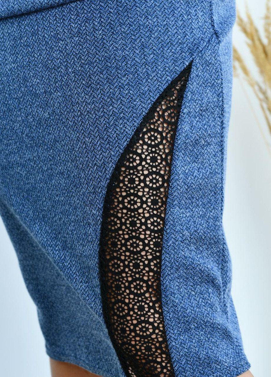 Женский ангоровый костюм с юбкой джинсового цвета р.48/50 386931 New Trend (258685394)