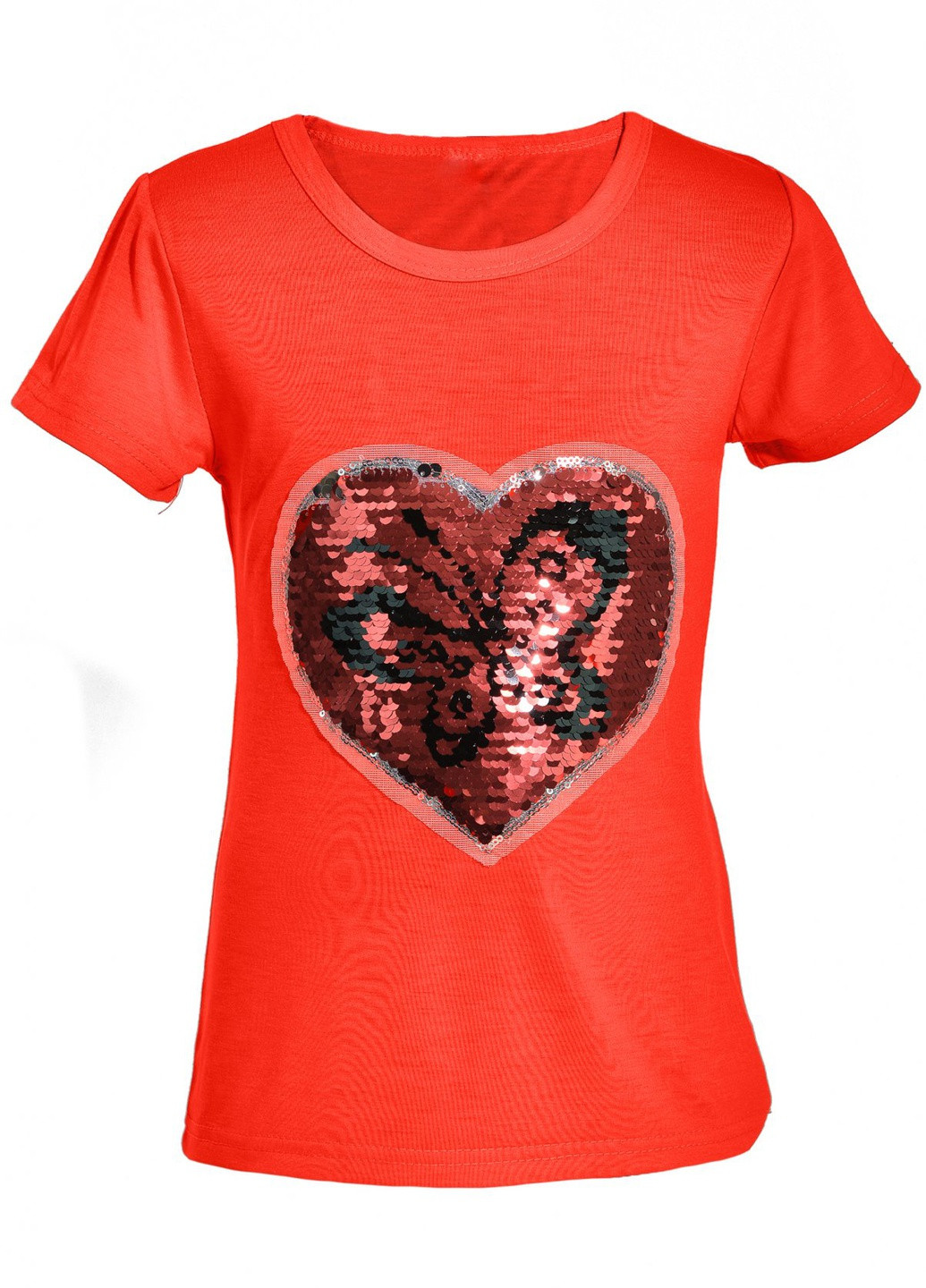 Красная футболки футболка на дівчаток (бабочка в сердце)16890-731 Lemanta