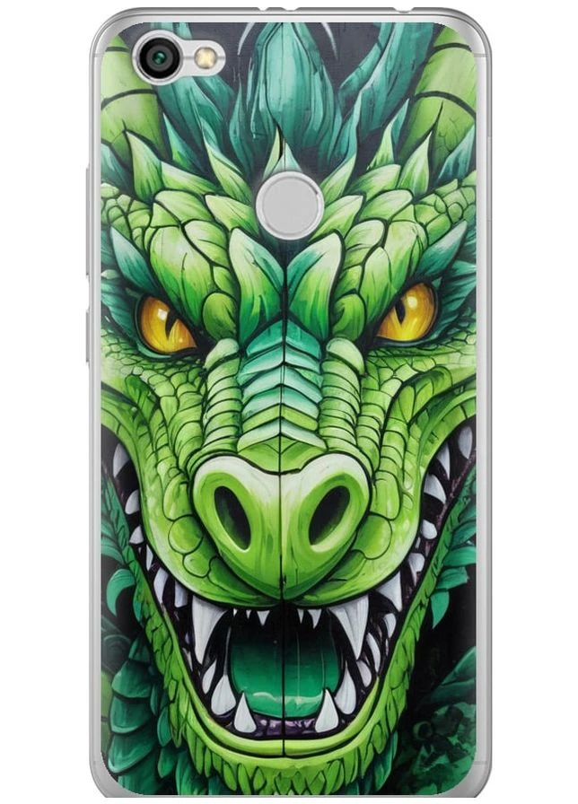 Силиконовый чехол 'Зелёный дракон' для Endorphone Xiaomi Redmi Note 5A Prime (275463510)