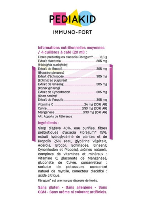 Комплекс "Часто хворіє " Immuno Fort 125 ml Blueberry + Probiotiques-10M 10 sachets Pediakid (264295690)