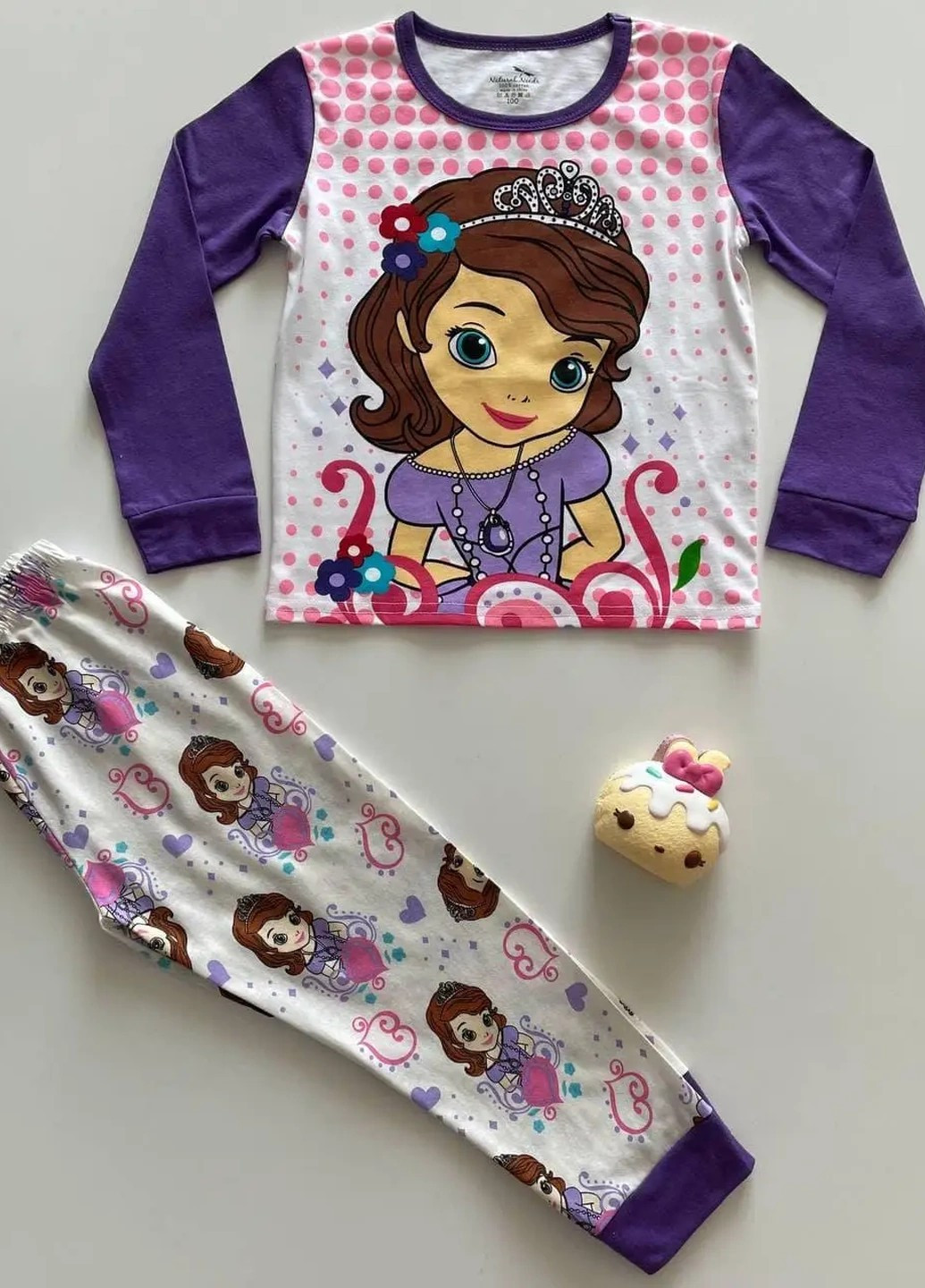 Фіолетова чудова і модна дитяча піжама для дівчинки у віці 3 років. зростання 95см. Baby