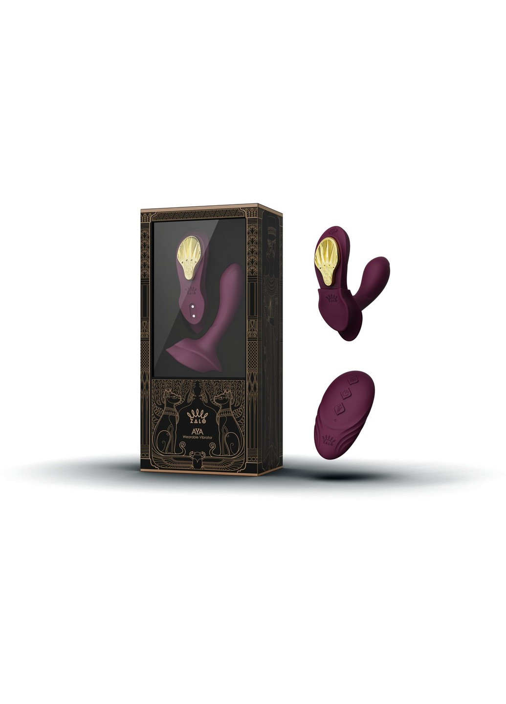 Смартвібратор у трусики — AYA Velvet Purple, насадка та пульт ДК Zalo (258470922)