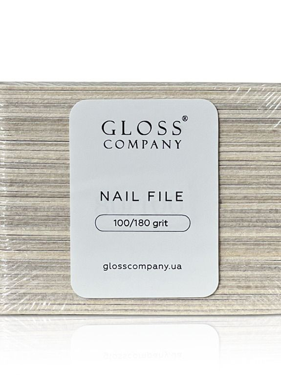 Набір одноразових пилочок Gloss, 50 шт (100/180 гріт) Gloss Company (267820712)