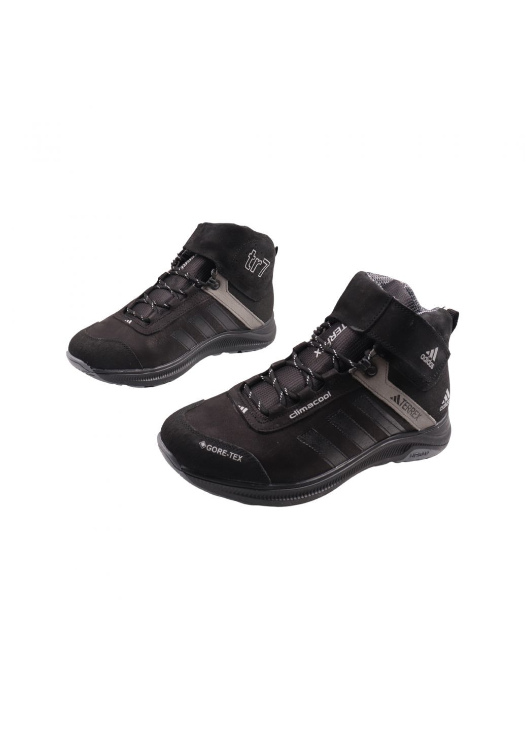 Черные ботинки мужские черные нубук MDK