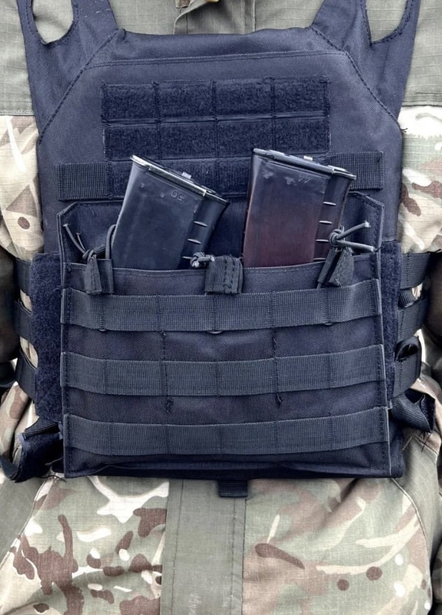 Жилет молли тактический плитоноска облегченная MOLLE серый пиксель военная армейская No Brand (259502123)