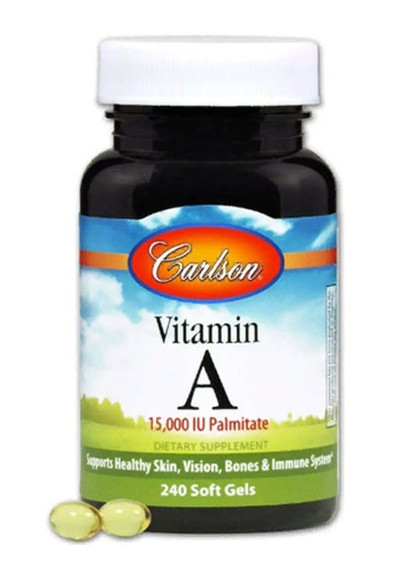 Vitamin A 15.000 IU 240 Soft Gels Carlson Labs (257252451)