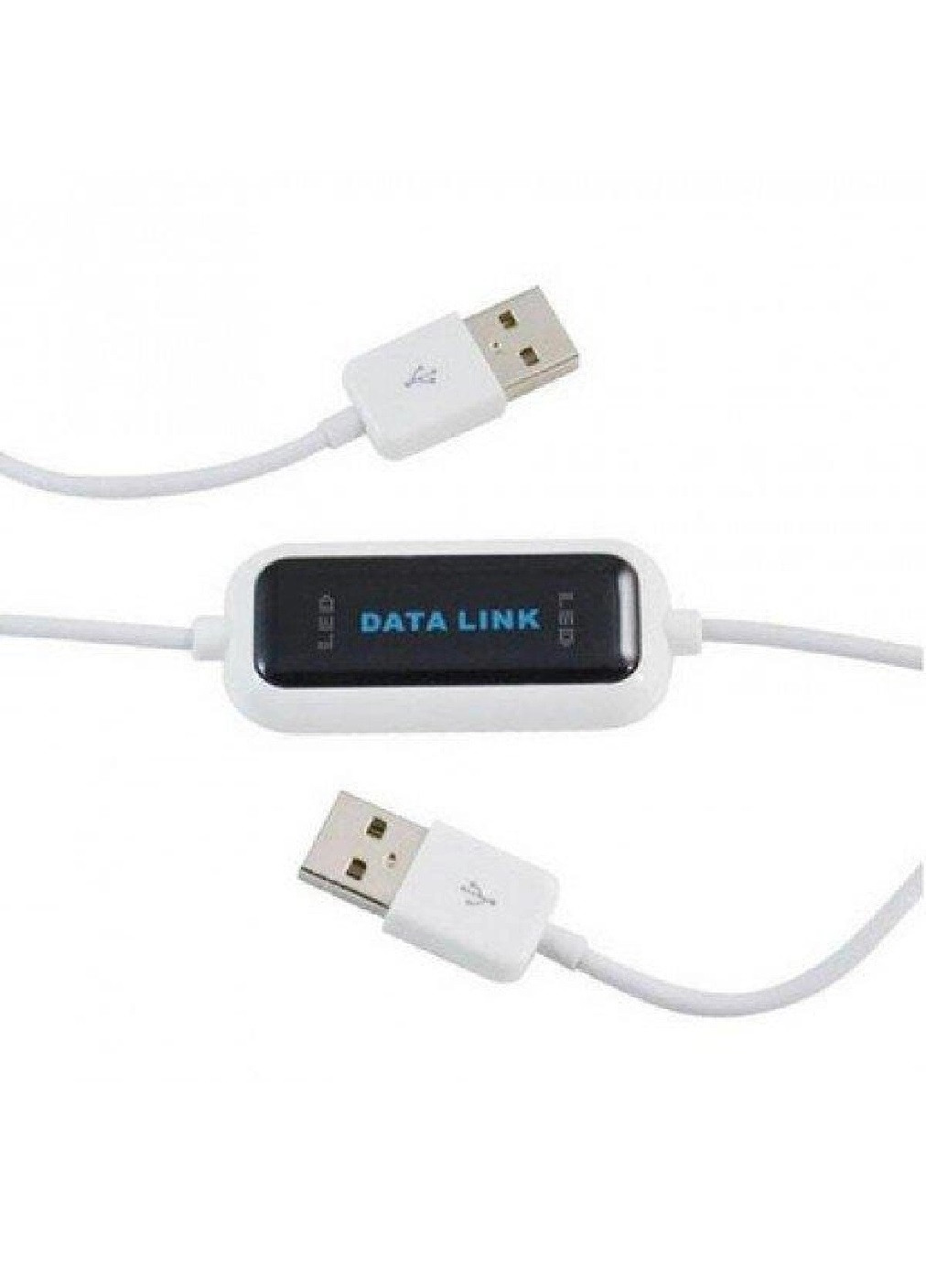 Кабель коннектор DATA LINK для передачи данных между компьютерами по USB 480Mb/s 55 х 27 х 10 мм (474853-Prob) Белый Unbranded (260023485)
