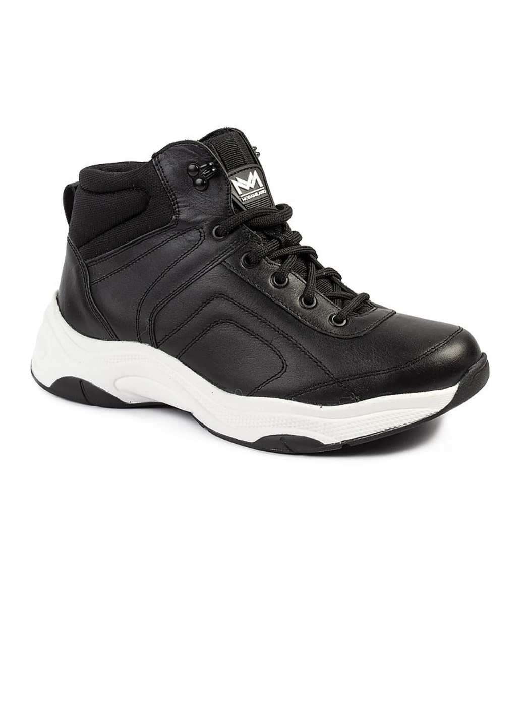 Черные осенние ботинки мужские бренда 9100413_(1) ModaMilano