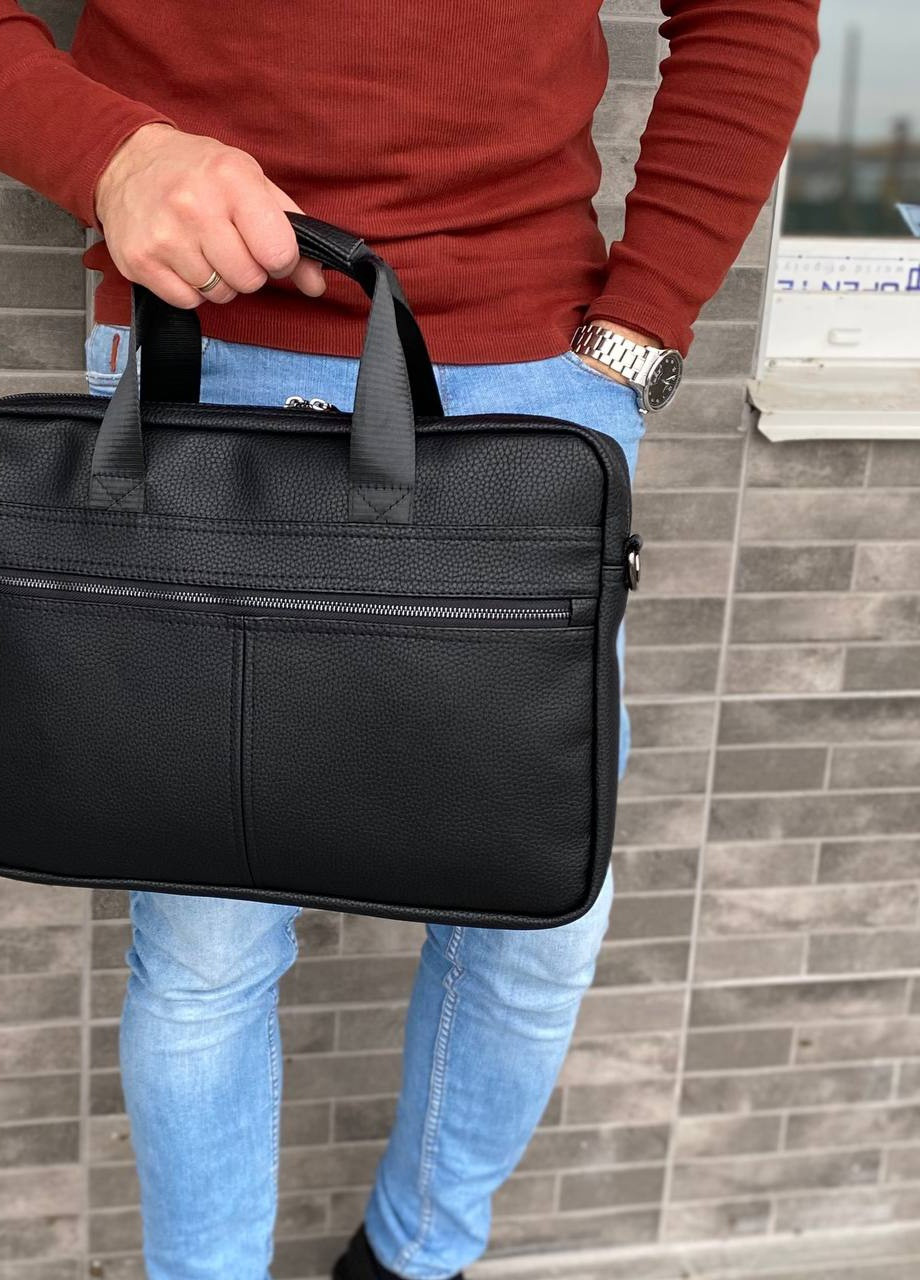 Чоловіча сумка через плече для документів ноутбука екокожа А4 No Brand (258330393)