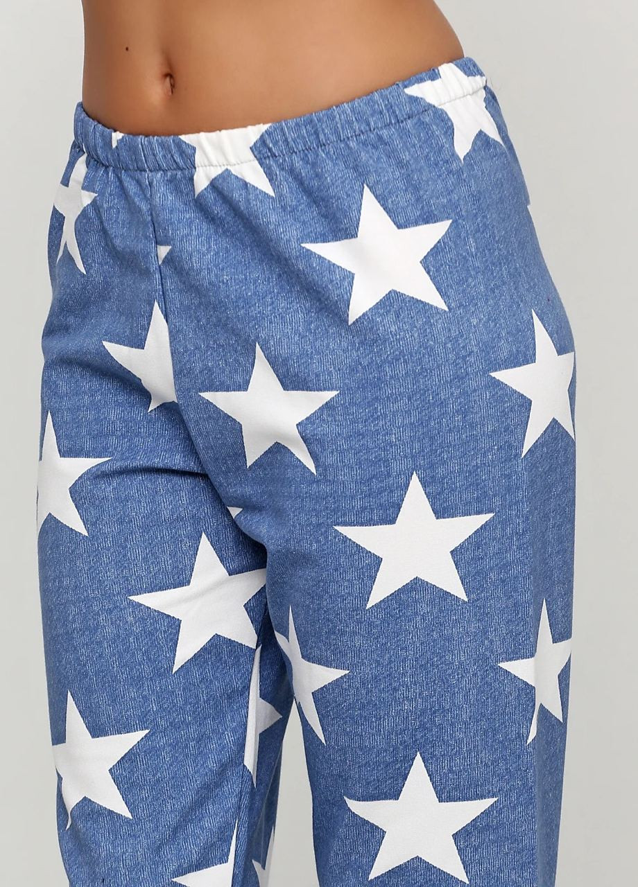 Блакитна всесезон піжама (толстовка, брюки) свитшот + брюки Radda