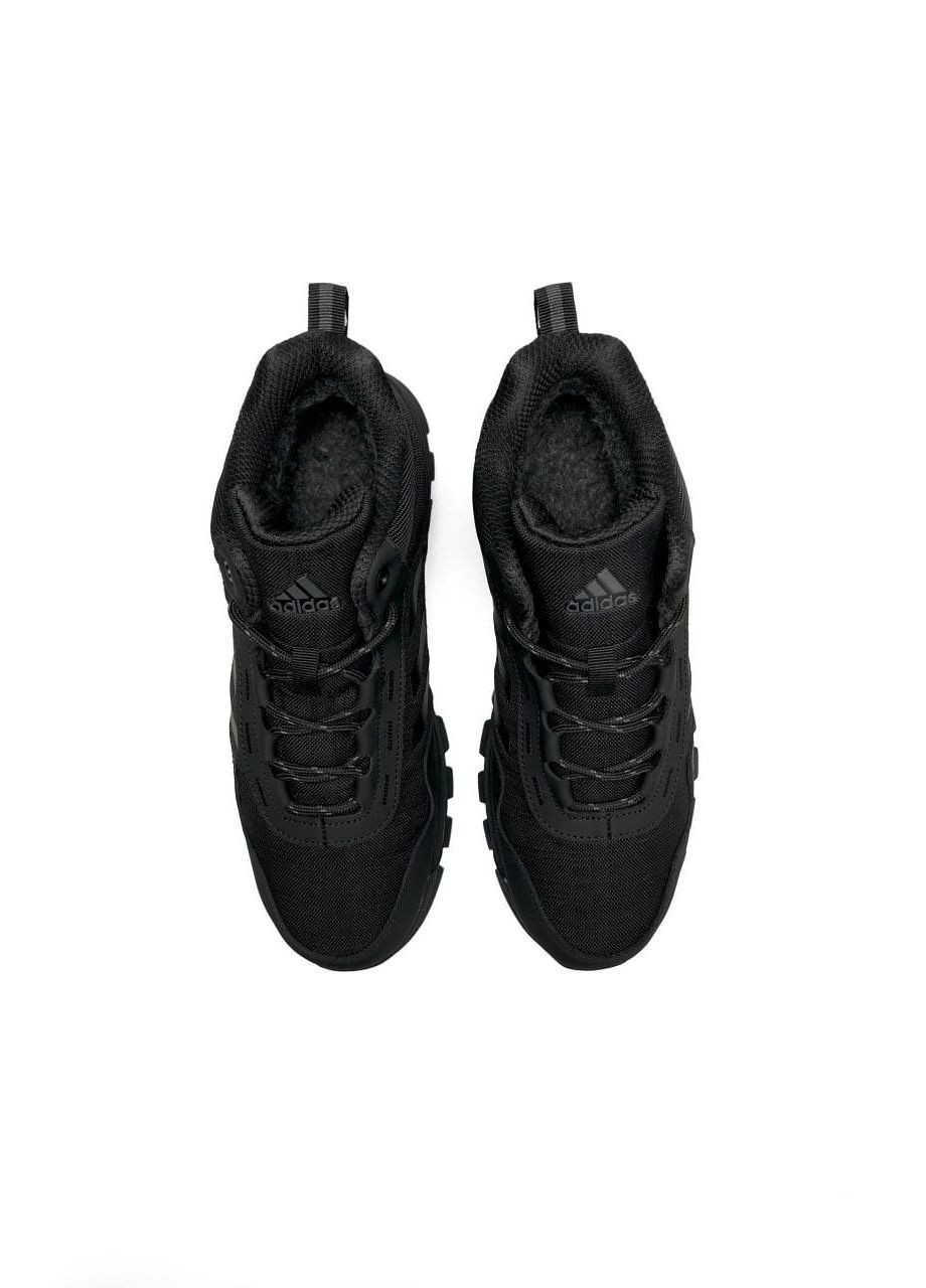 Черные зимние кроссовки мужские, вьетнам adidas Terrex Daroga Black Grey Fur
