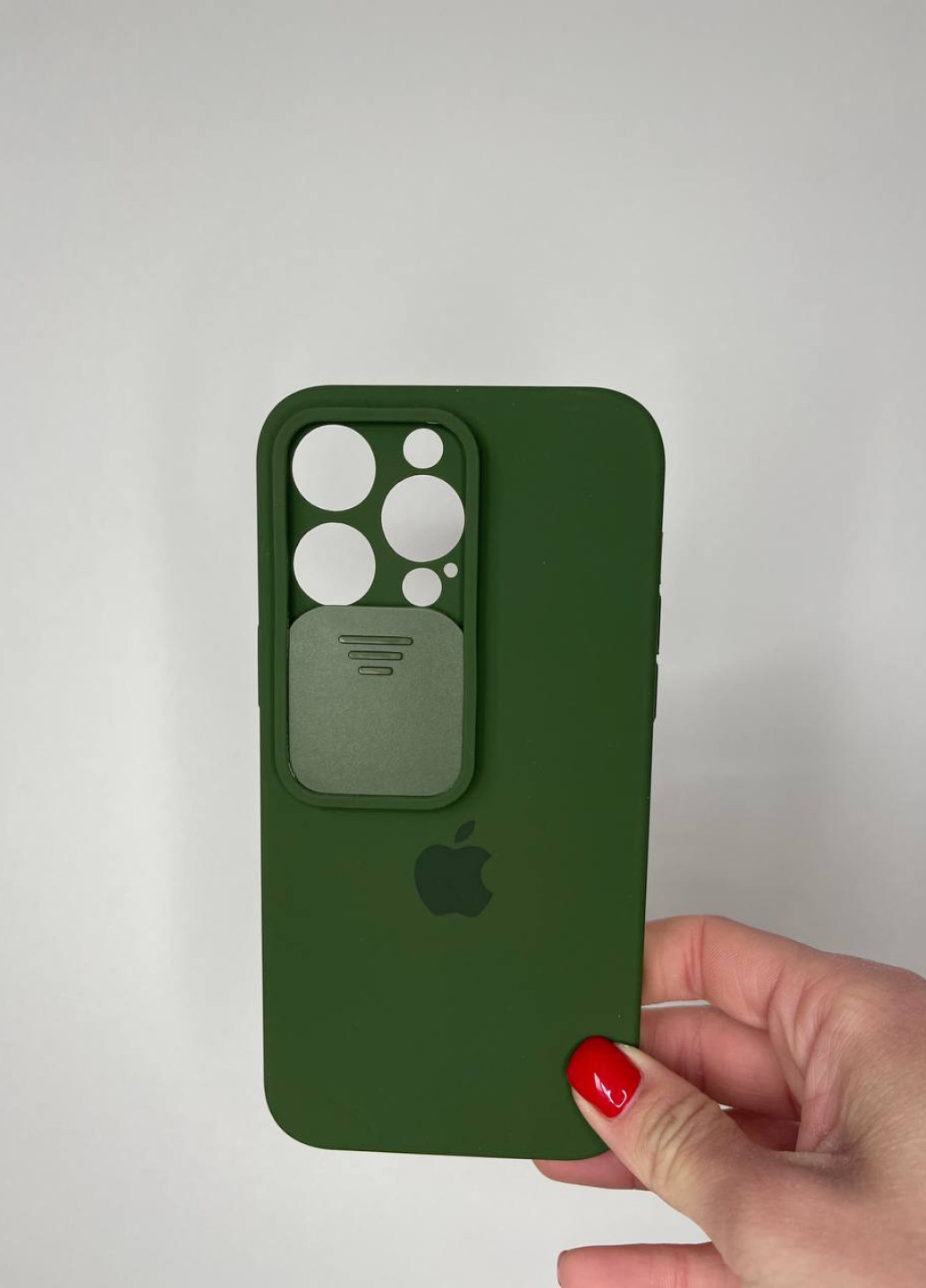 Чехол Silicone Hide Camera для iPhone 14 Pro Max Dark Green No Brand (257476147)