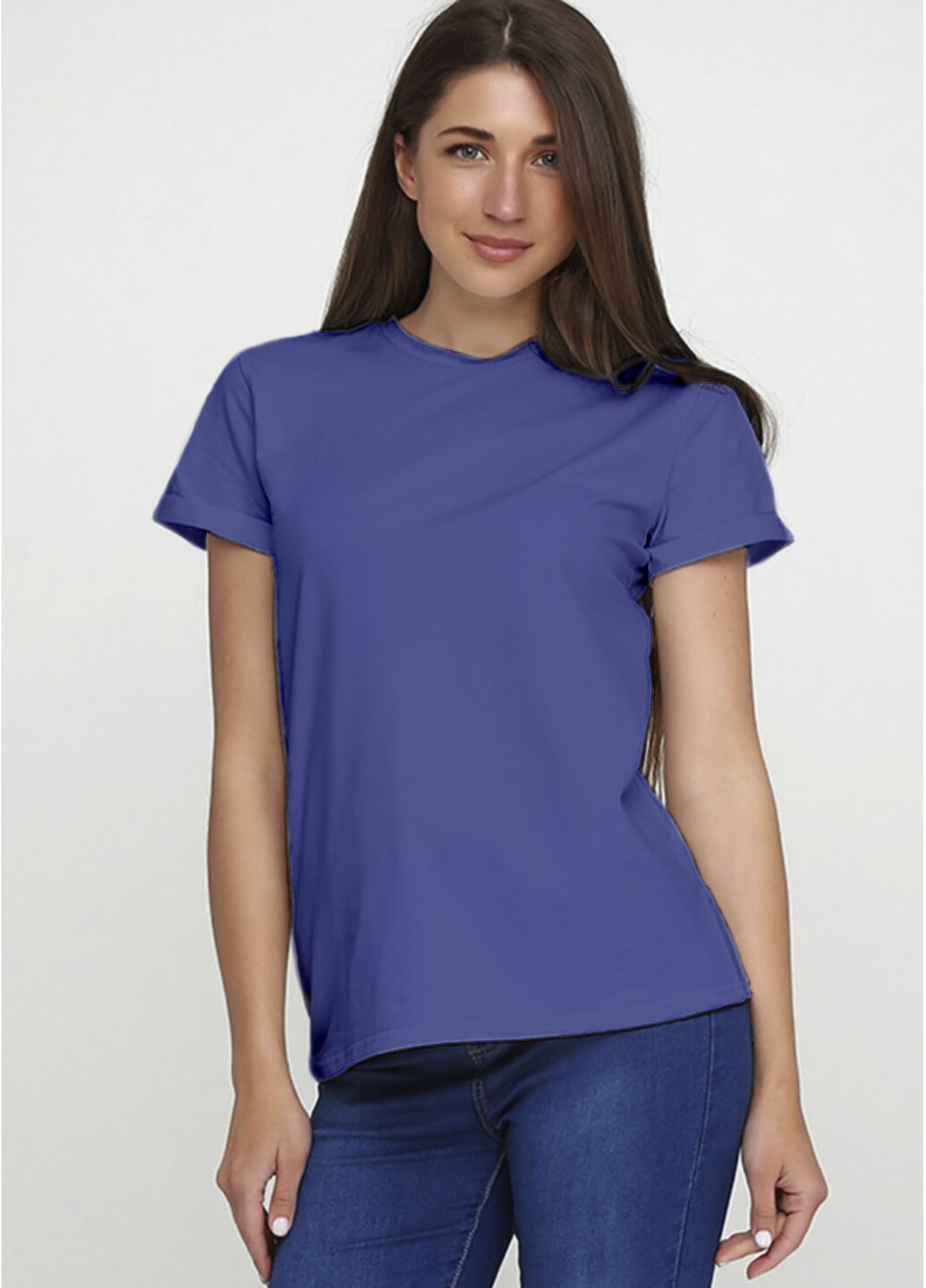 Синя всесезон жіноча футболка з коротким рукавом Malta Ж563-24 синій
