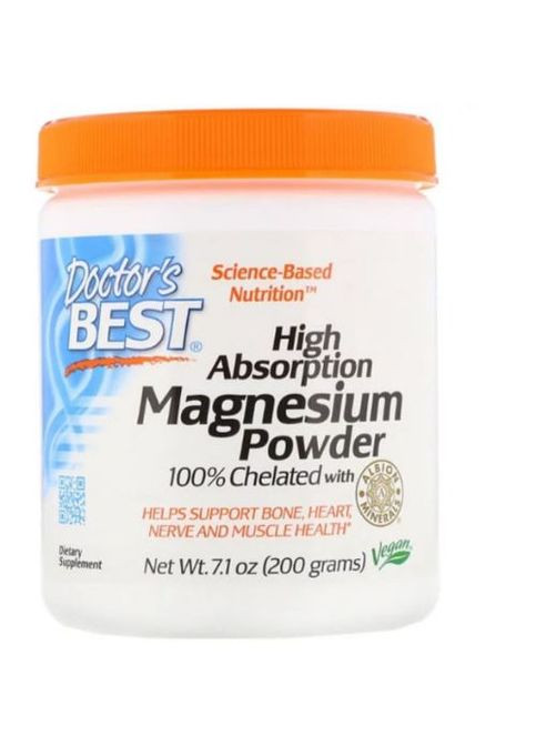 High Absorption Magnesium Powder 100% Chelated with Albion Minerals 200 g /100 servings/ DRB-00408 Doctor's Best (260478923)