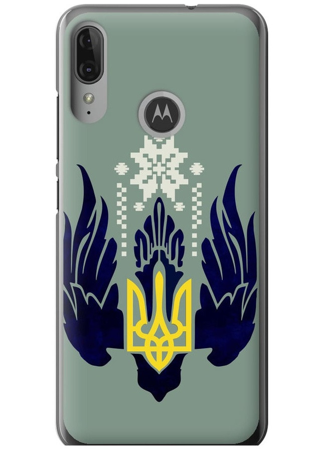 Силиконовый чехол 'Тризуб с крыльями' для Endorphone Motorola Moto E6 Plus (259944617)