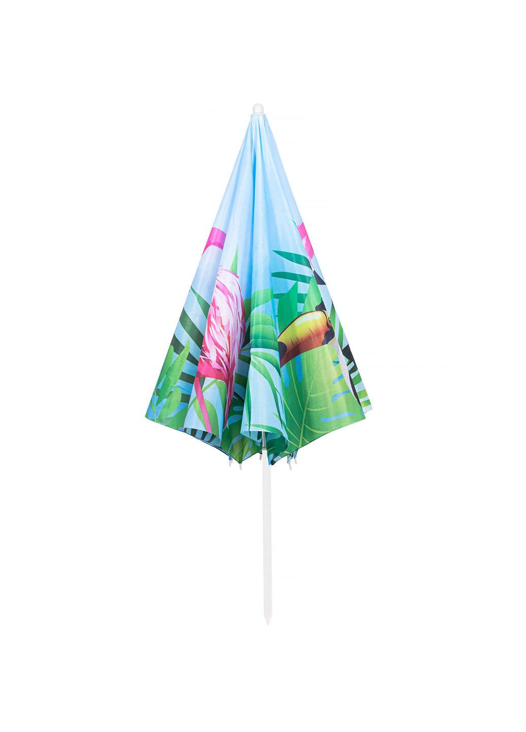 Пляжна парасоля 180 см з регульованою висотою та нахилом BU0021 Springos (258354751)