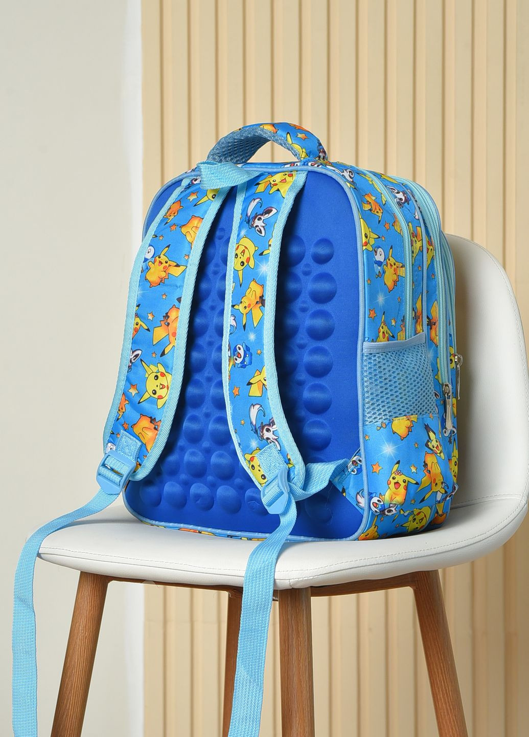 Рюкзак дитячий для хлопчика ортопедичний блакитного кольору Let's Shop (262442843)