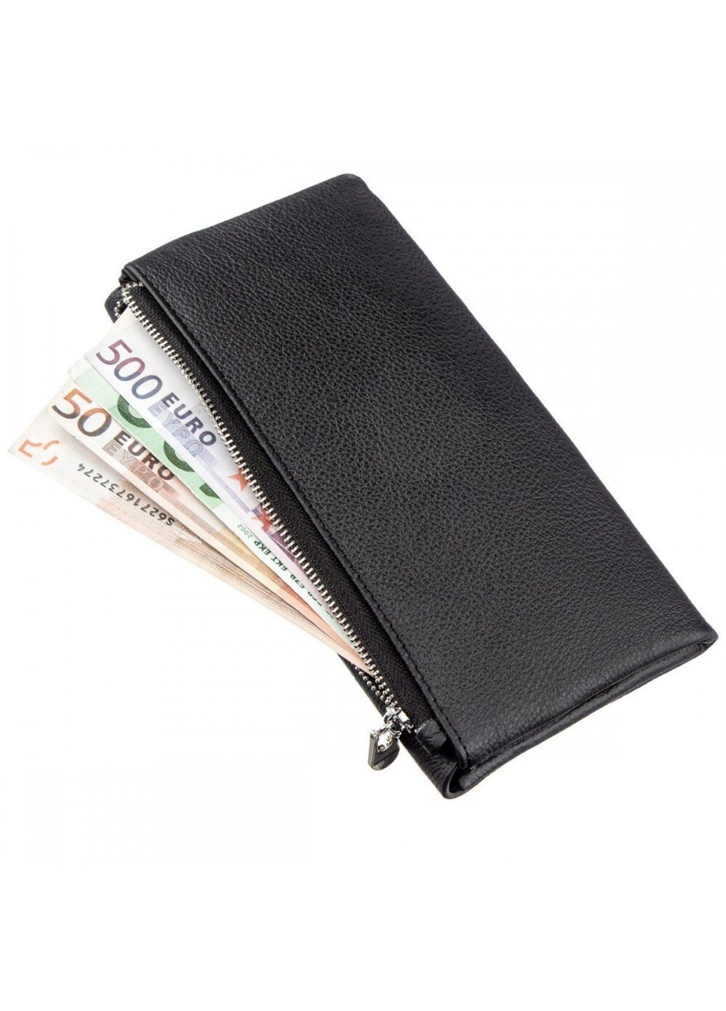 Жіночий чорний гаманець з натуральної шкіри ST Leather 18842 Чорний ST Leather Accessories (262453750)
