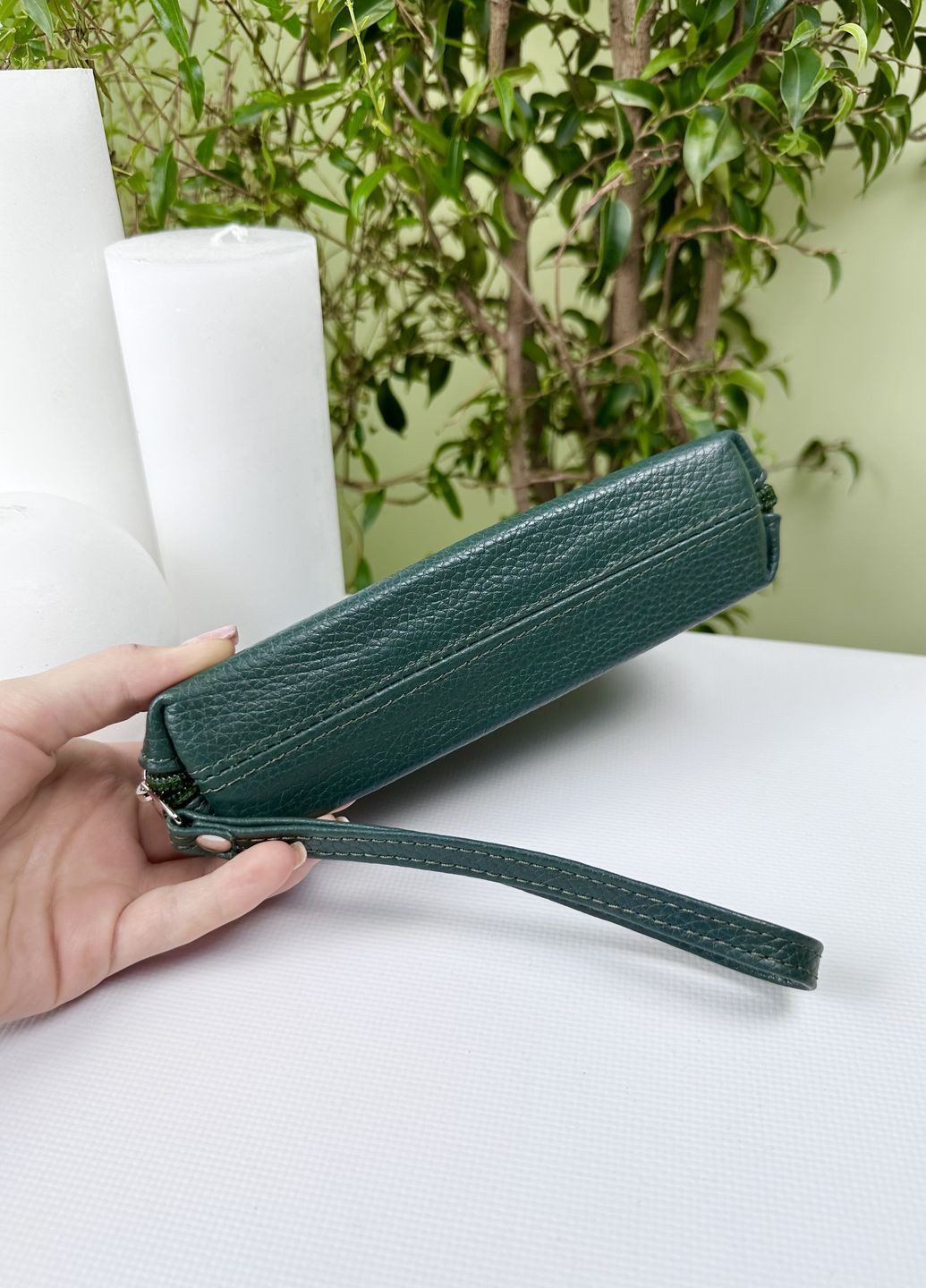 Косметичка из натуральной кожи на два отделения с ручкой VI&VA (268222006)